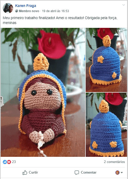 Nossa Senhora Aparecida de Amigurumi